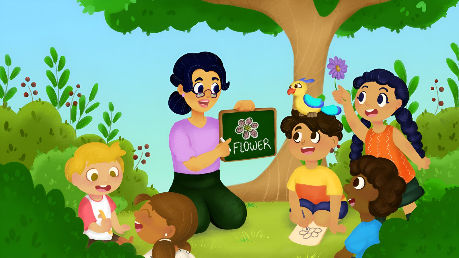 Speakaroo classroom illustration
